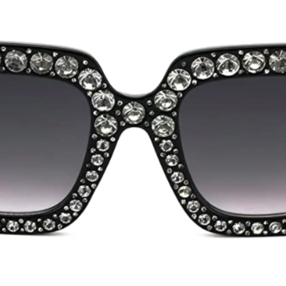 Square Frame Bling Rhinestone Crystal - Picture 2 of 4